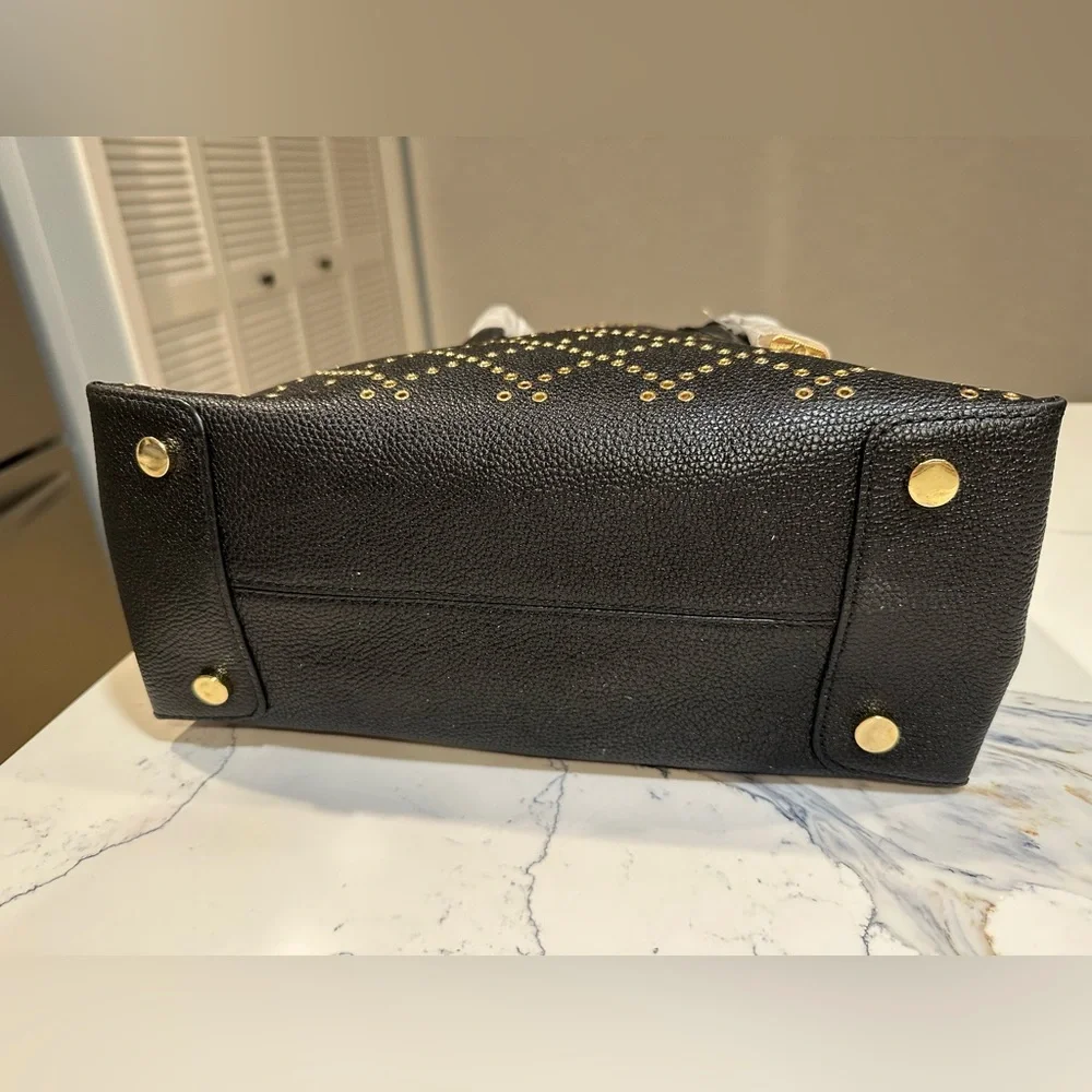 MICHAEL Michael Kors Mercer Stud & Grommet Black Tote Bag - NWT - Picture 7 of 9